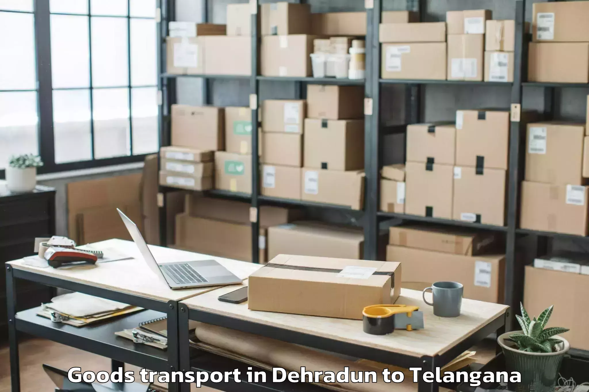 Top Dehradun to Nandipet Goods Transport Available